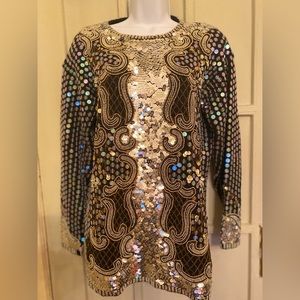 Vintage Sequin Sweater Regency Collection for Joyce Size M